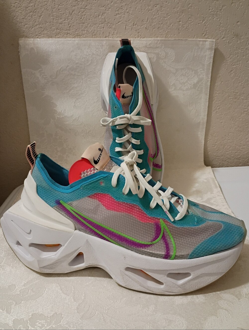 NIKE Women Zoom X Vista Grind Green Strike Vivid Purple Sneaker C09500-1…